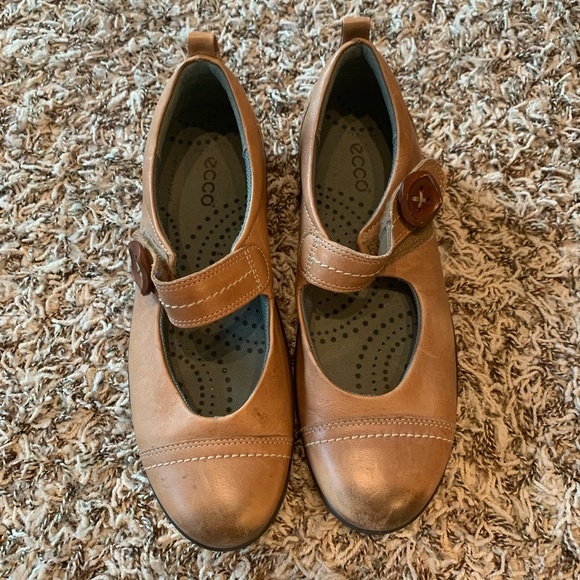 ECCO Leather Mary Jane flat - Picture 2 of 8